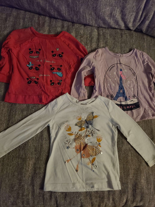 18 month long sleeve shirts 3 pcs, Kids 18 Month (12-18M)