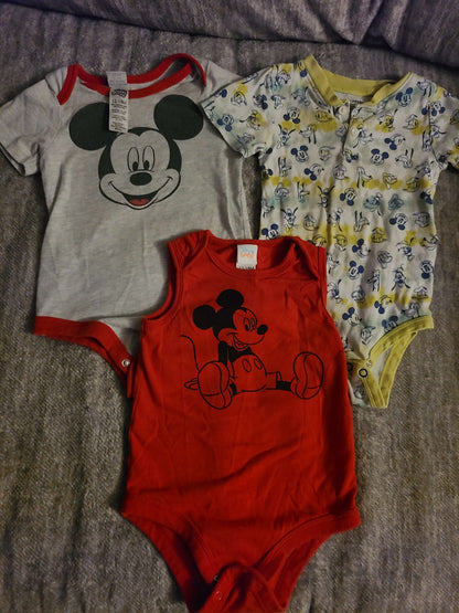 Disney 12 to 18 month onsies 3 pcs , Kids 18 Month (12-18M)