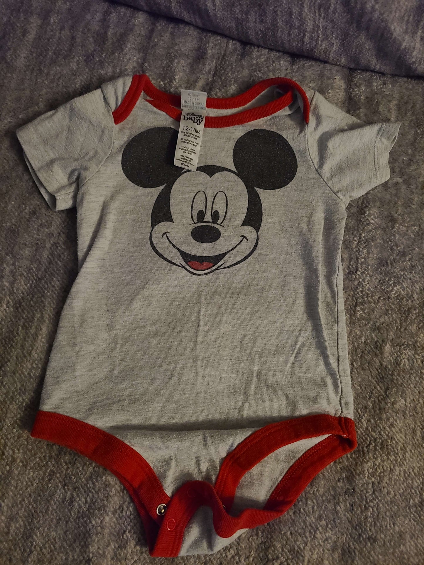 Disney 12 to 18 month onsies 3 pcs , Kids 18 Month (12-18M)