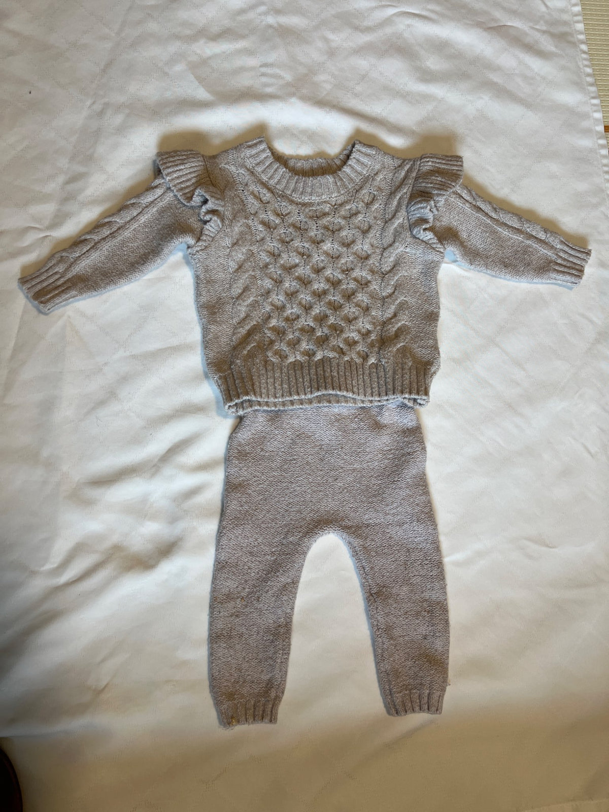 Cream old navy sweater set , Kids 6 Month (3-6M)