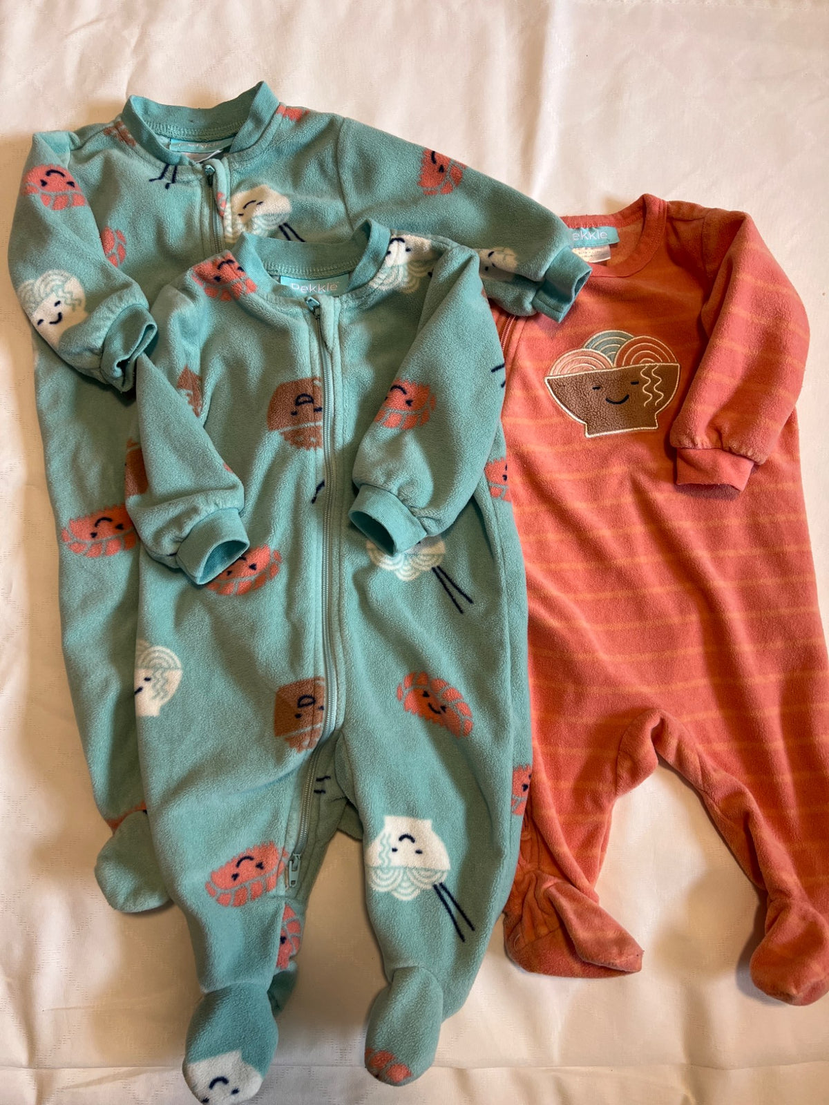 Pekkle fleece sleepers 3m , Kids 3 Month (0-3M)