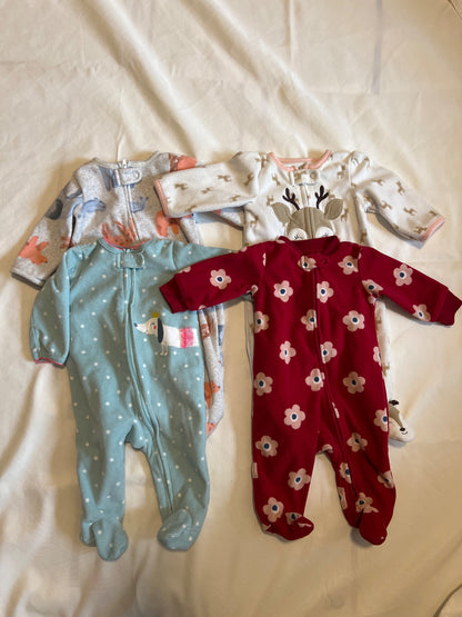 Carters fleece sleepers , Kids 3 Month (0-3M)