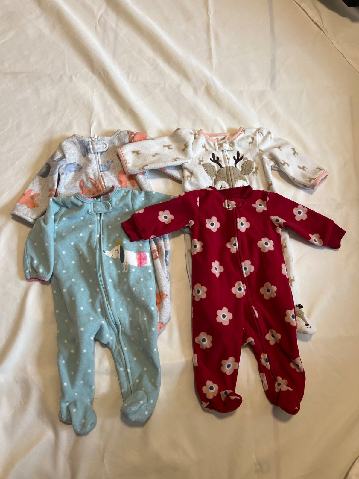 Carters fleece sleepers , Kids 3 Month (0-3M)