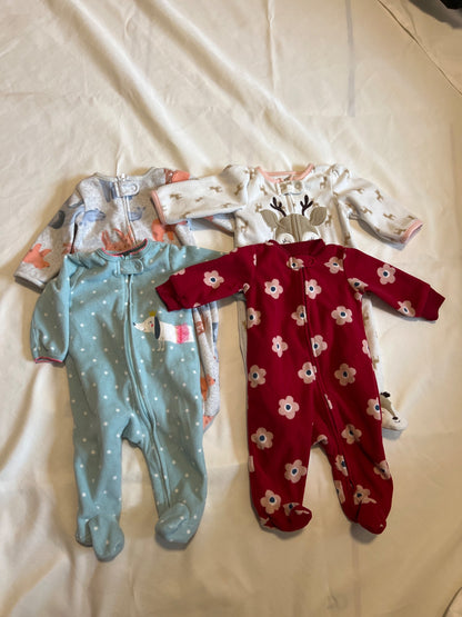 Carters fleece sleepers , Kids 3 Month (0-3M)