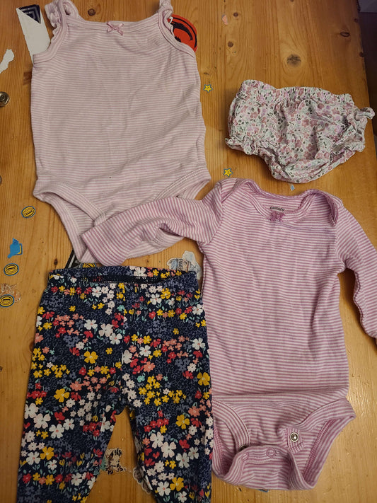 3 month bundle 4 pcs, Kids 3 Month (0-3M)