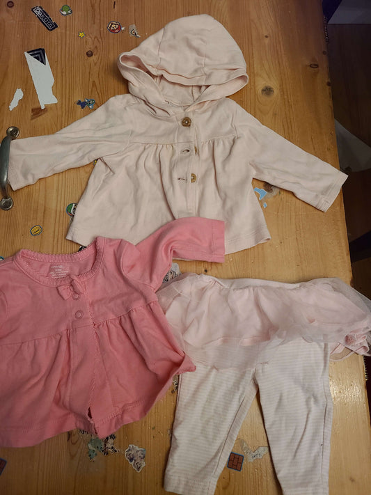 3 month bundle 3 pcs, Kids 3 Month (0-3M)