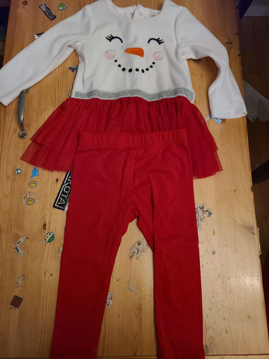 George 18 to 24 month snowman outfit 2pcs, Kids 24 Month (18-24M)