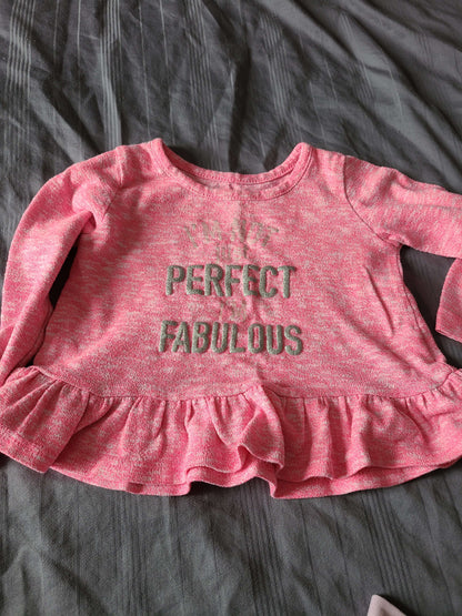 24 month pink long sleeve shirts 3 pcs, Kids 24 Month (18-24M)