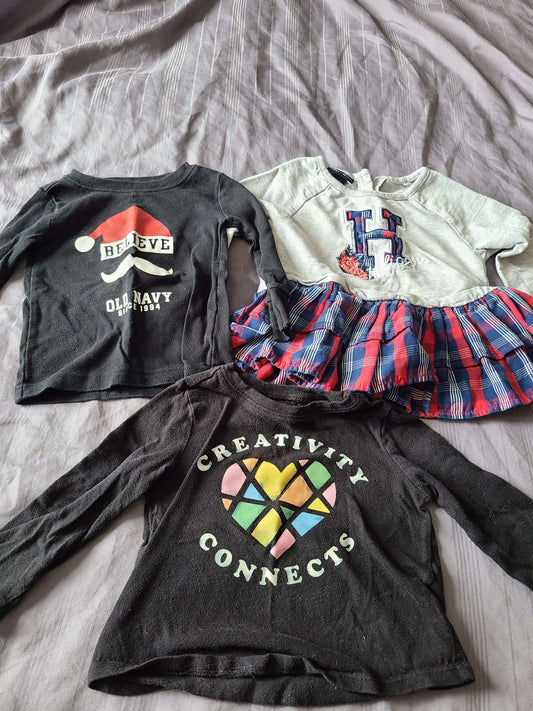 24 m9nth long sleeve shirts 3 pcs, Kids 24 Month (18-24M)
