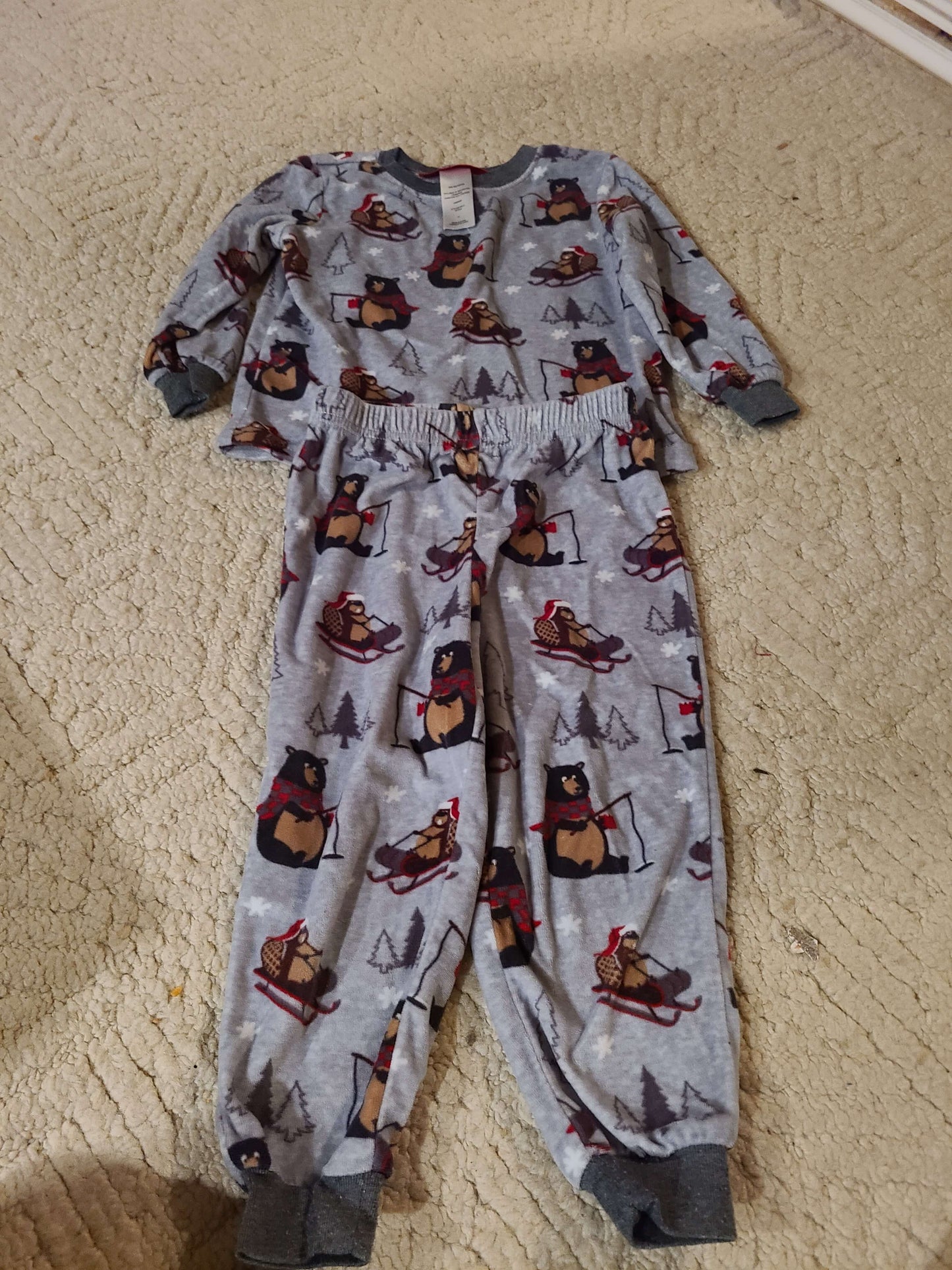 Holiday famjams 2T fleece 2 piece pajamas , Kids 2T