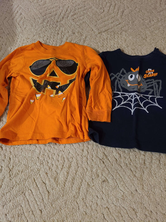 2T Halloween long sleeve shirts 2 pcs, Kids 2T
