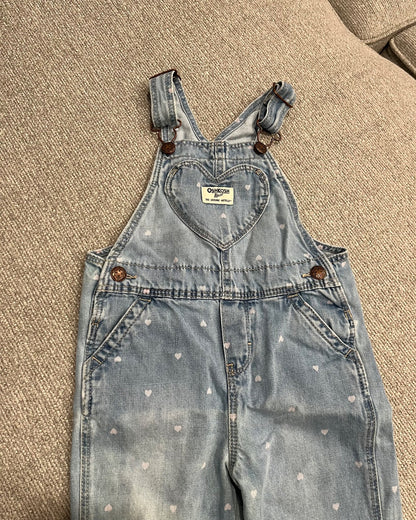3T Heart Overalls, Kids 3T