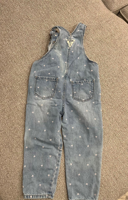 3T Heart Overalls, Kids 3T