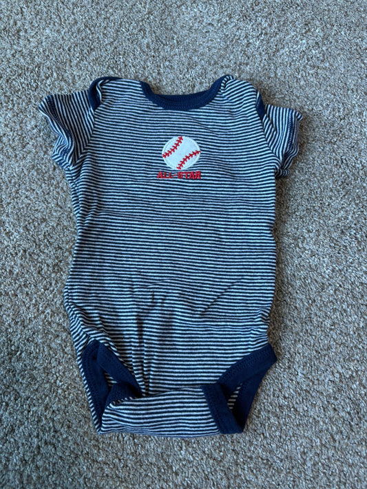 Carter’s short sleeve onesie , Kids 3 Month (0-3M)