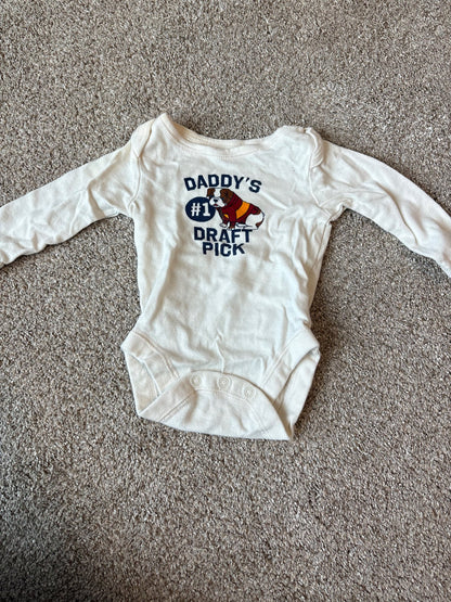 Carter’s bulldog bodysuit 2 pack, Kids 3 Month (0-3M)
