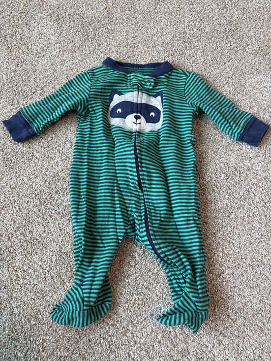 Raccoon pajamas, Kids 3 Month (0-3M)