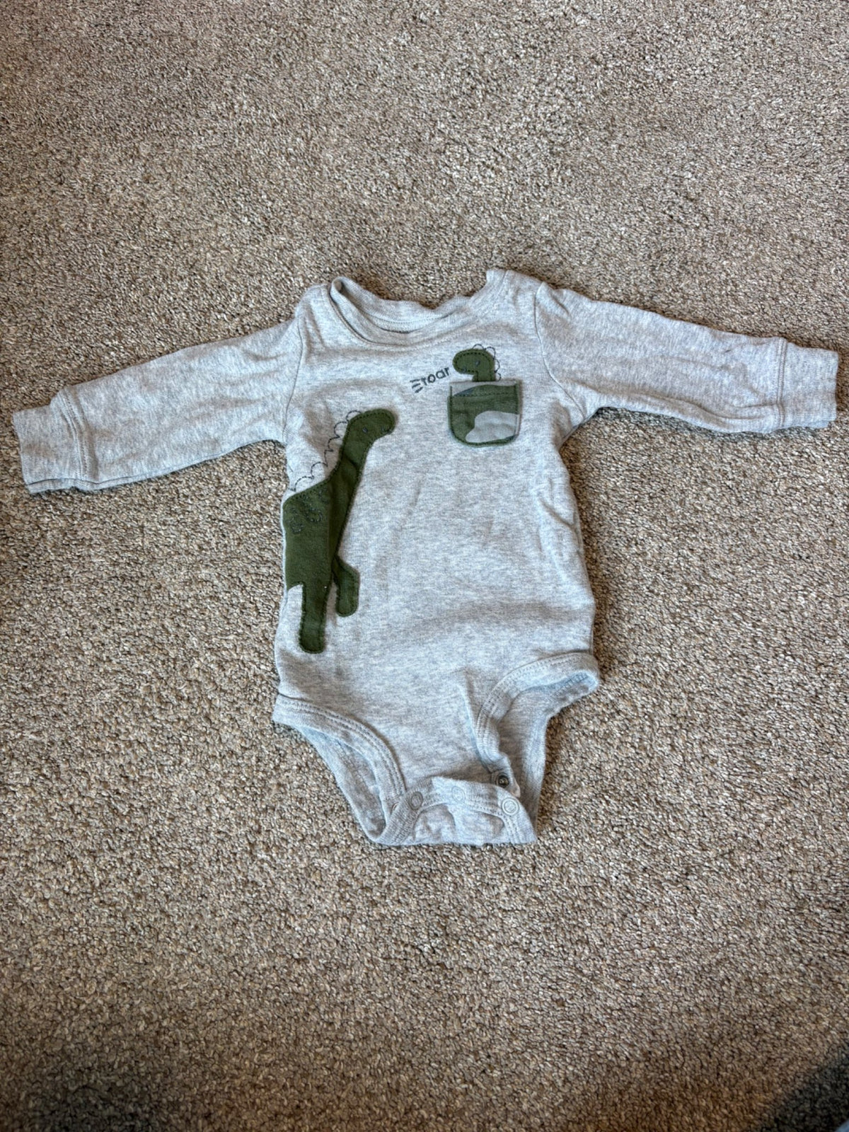 Dinosaur long sleeve bodysuit and pants, Kids 6 Month (3-6M)