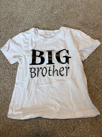 Big brother tee shirts (2), Kids 18 Month (12-18M)