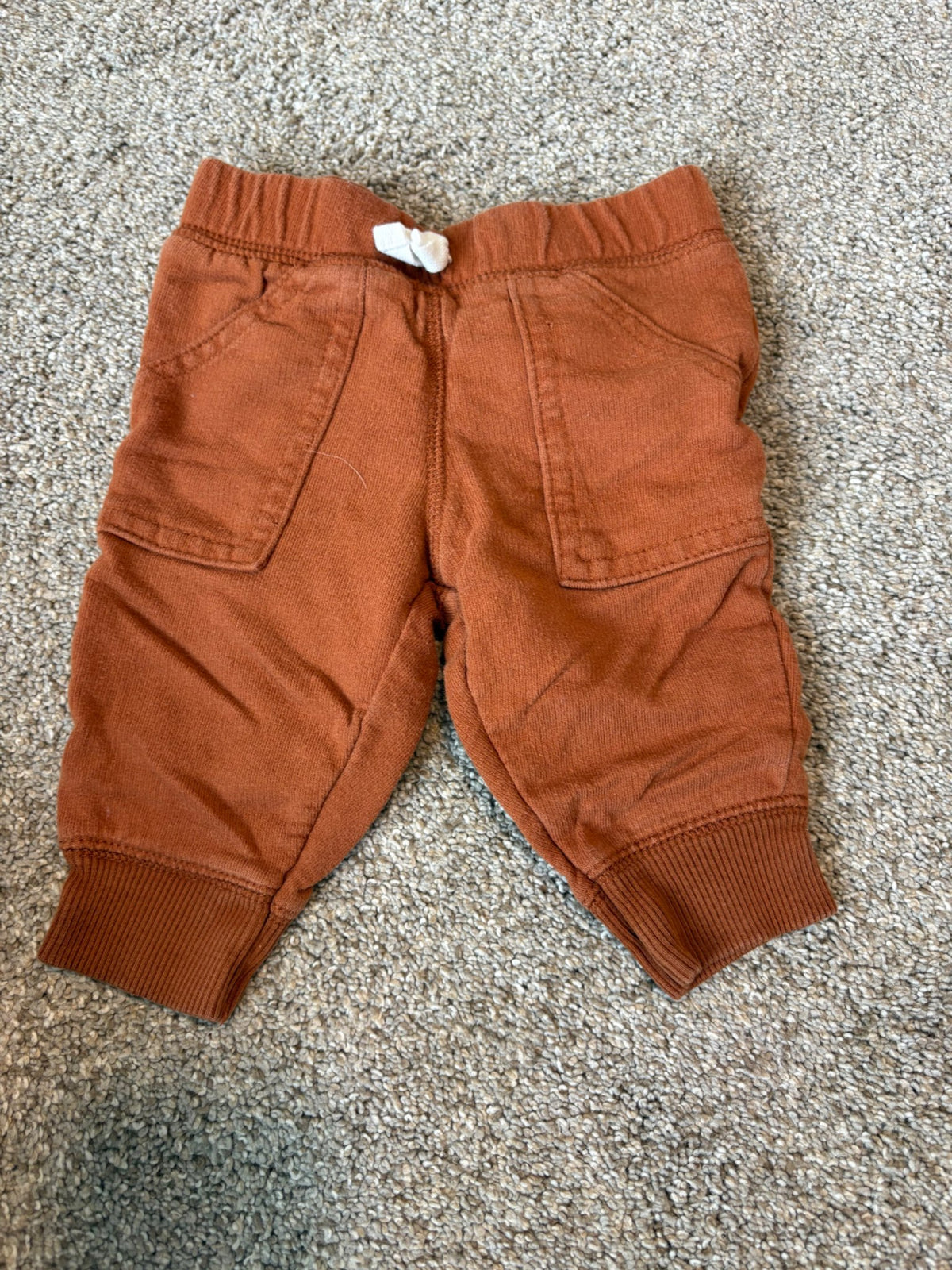 Brown slip on pants, Kids 6 Month (3-6M)