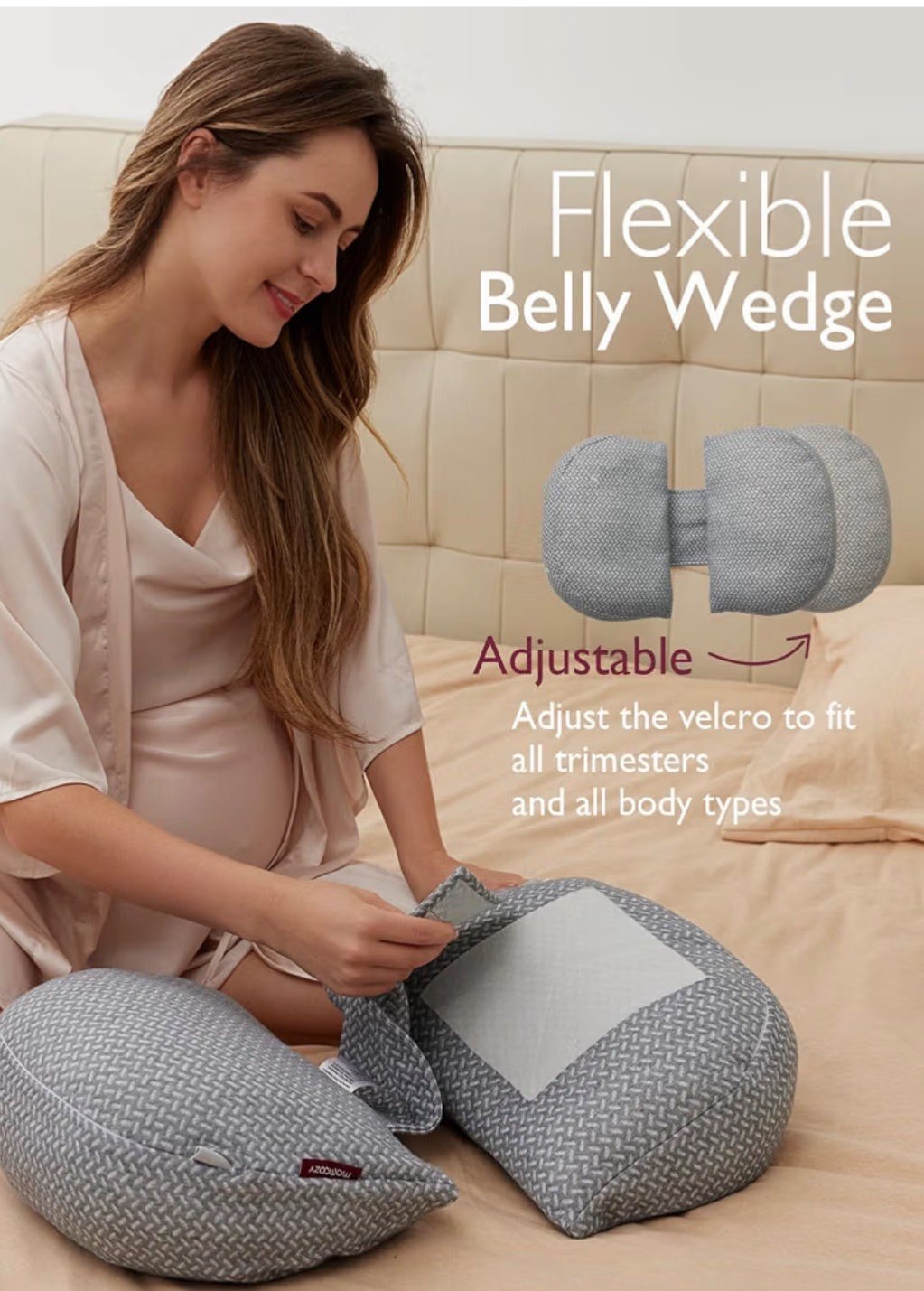 Momcozy Pregnancy Pillow, Maternity M (8-10)
