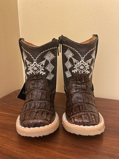 New Rock’em Aztec Genuine Leather Cowboy Boots ($165 MSRP), Shoes 11 (Toddler:2-4yr)
