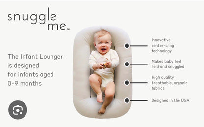 Snuggle Me Set- Infant Lounger and Feeding Support Pillow