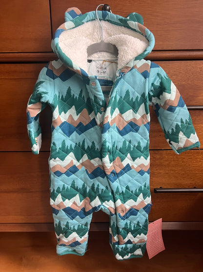 KicKee Pants Quilted Coverall, Kids 6 Month (3-6M)