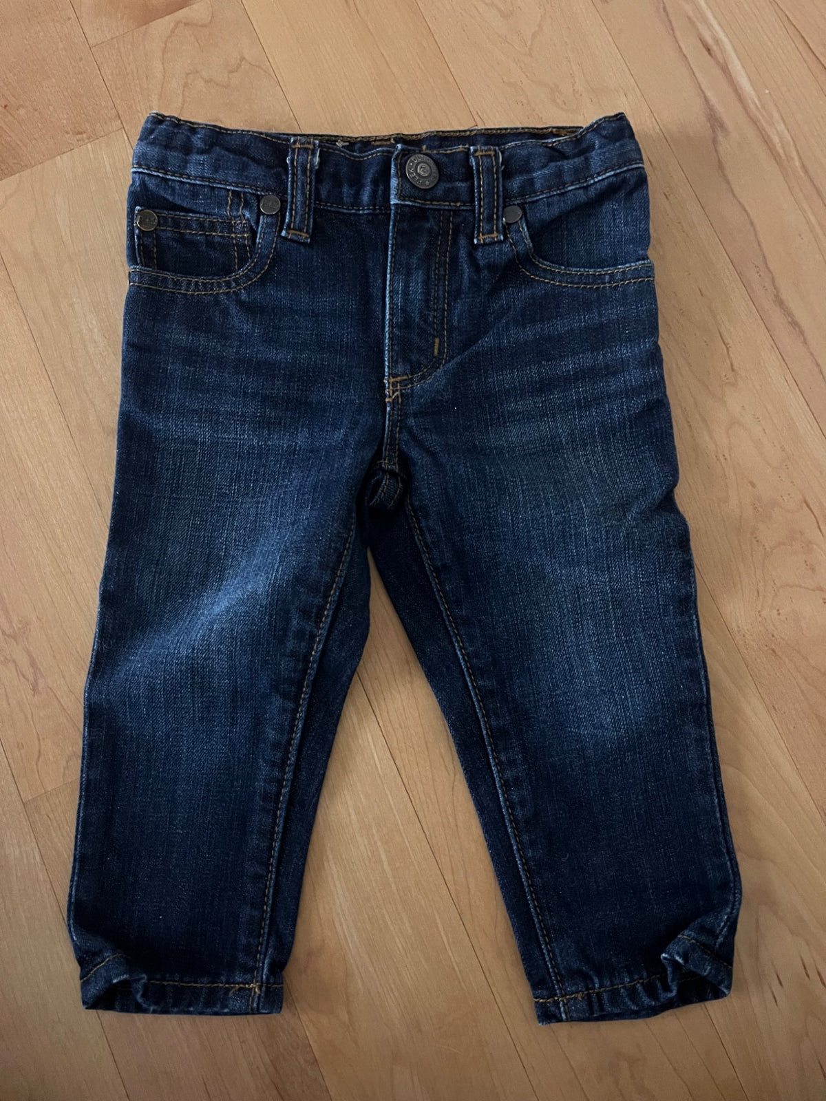 Peek Dungarees Dark Blue Jeans 12-18 months , Kids 18 Month (12-18M)