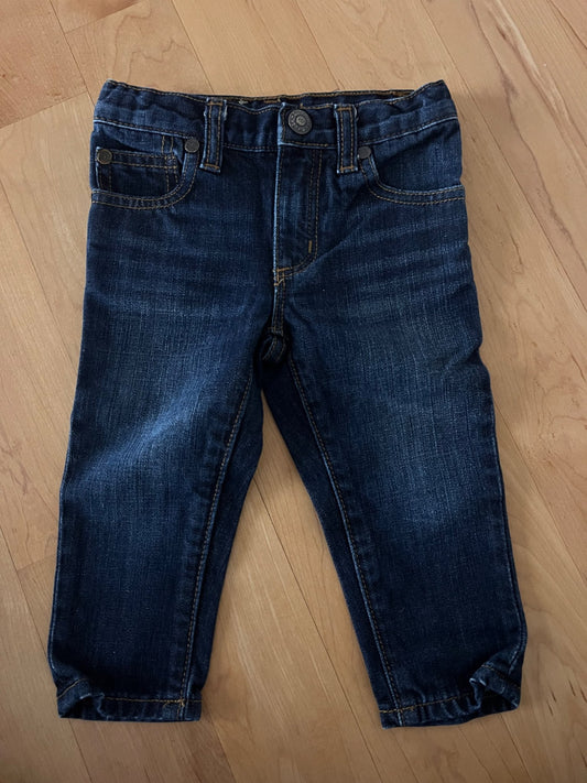 Peek Dungarees Dark Blue Jeans 12-18 months , Kids 18 Month (12-18M)