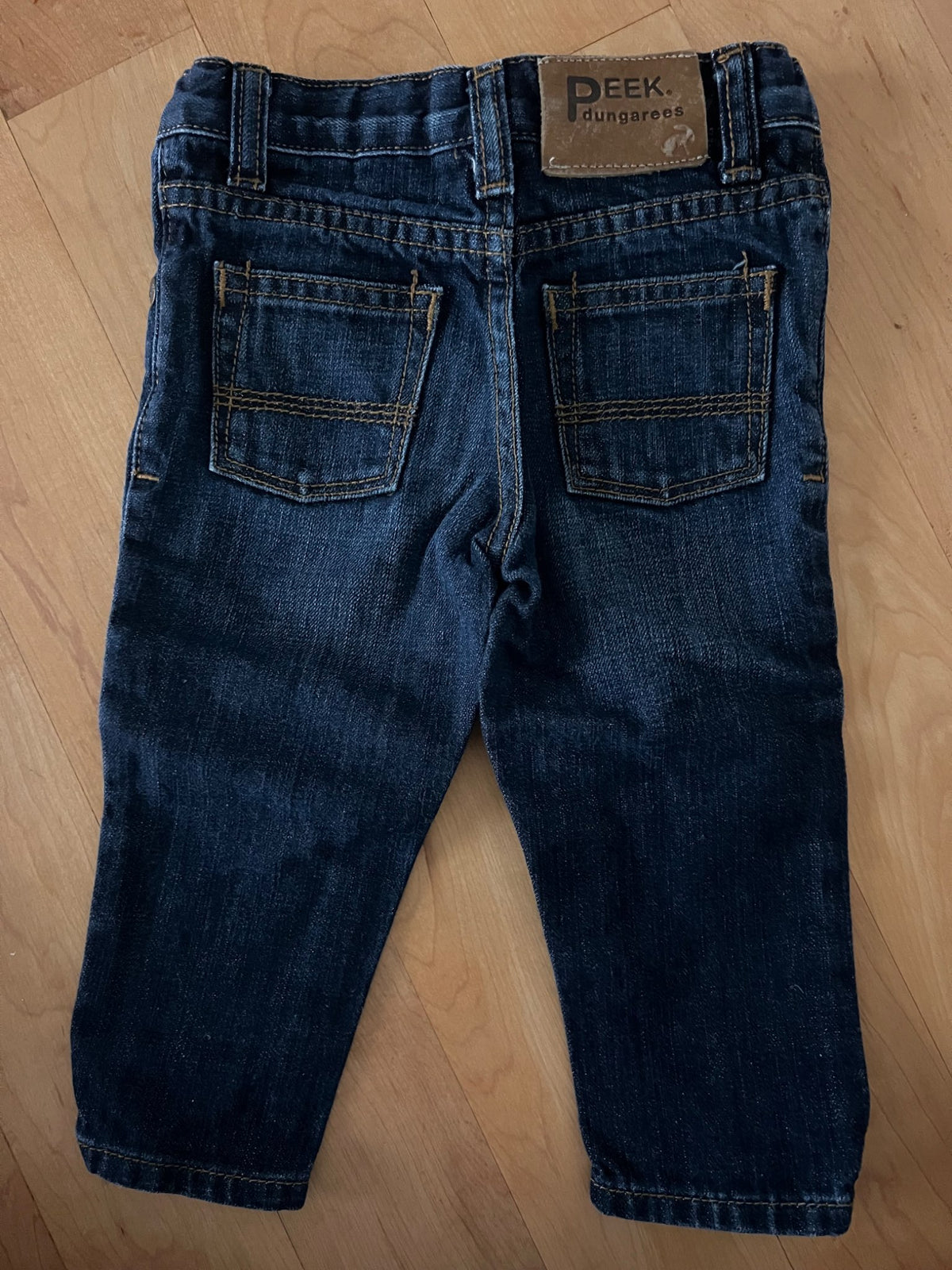Peek Dungarees Dark Blue Jeans 12-18 months , Kids 18 Month (12-18M)