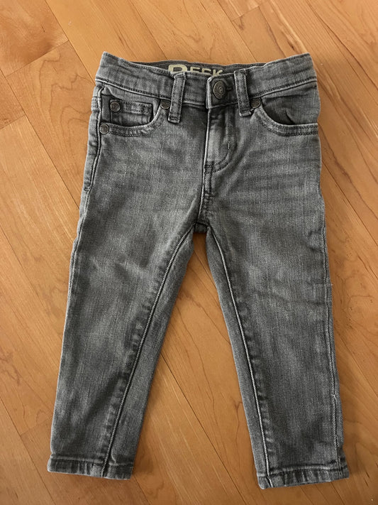 Peek Dungarees Grey Denim Jeans 6-12 months , Kids 12 Month (9-12M)