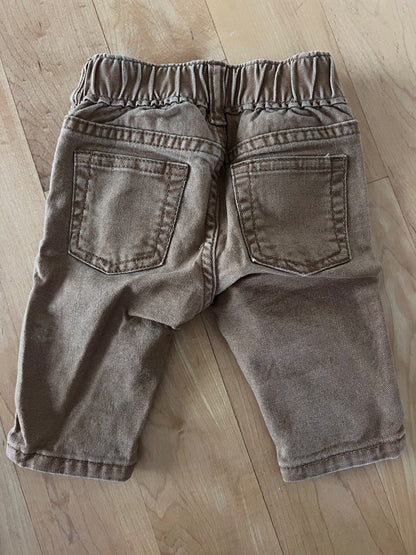 Baby Gap Rust Brown Jeans 0-3 Months, Kids 3 Month (0-3M)