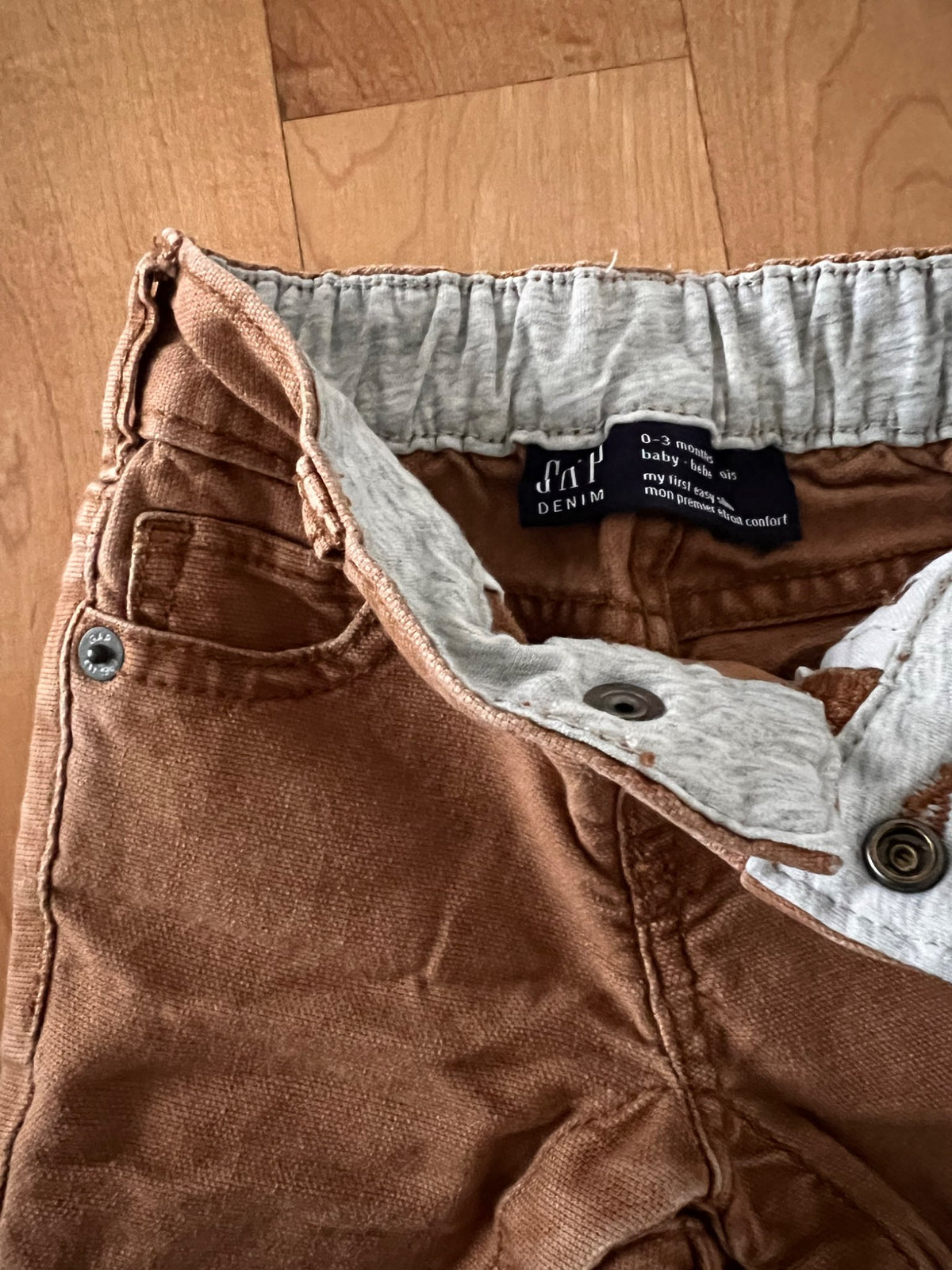 Baby Gap Rust Brown Jeans 0-3 Months, Kids 3 Month (0-3M)