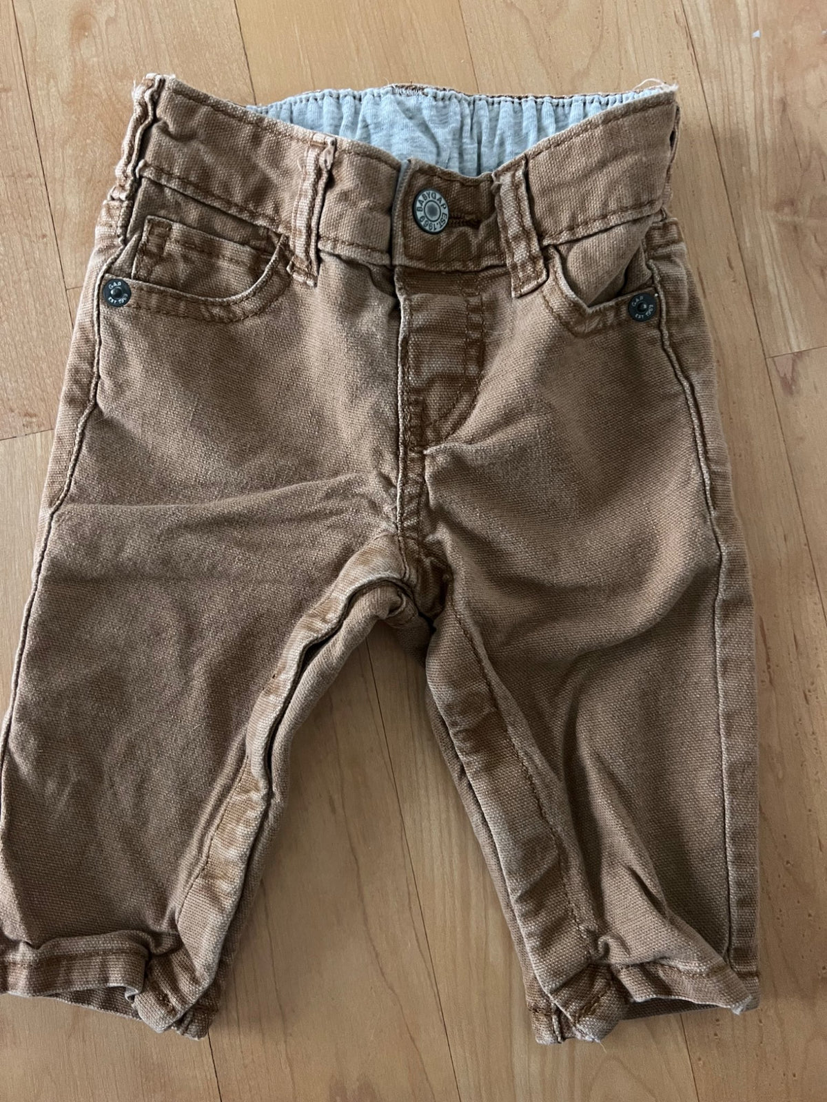 Baby Gap Rust Brown Denim Pants 3-6 Months, Kids 6 Month (3-6M)