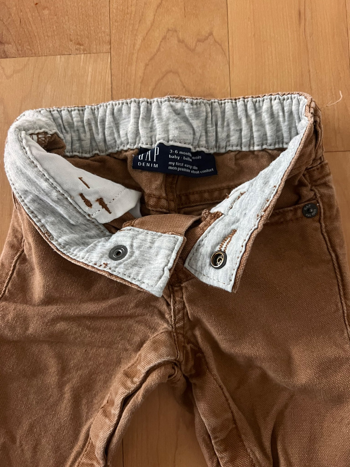 Baby Gap Rust Brown Denim Pants 3-6 Months, Kids 6 Month (3-6M)
