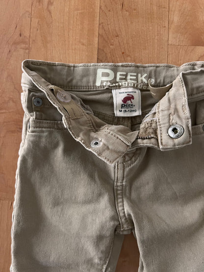 Peek Dungarees Khaki Pants Size 6-12m, Kids 12 Month (9-12M)