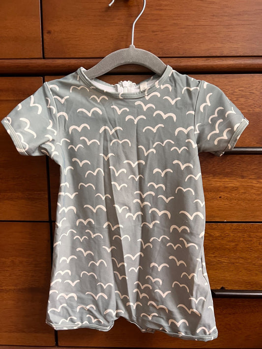 Rylee + Cru Seagull Print One-Piece Swimsuit 18-24m, Kids 24 Month (18-24M)