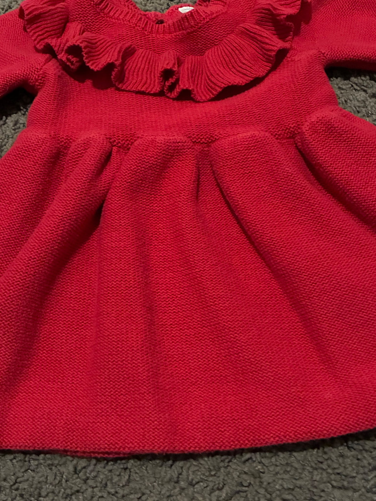 Girls 6-9mo th long sleeve knit dress , Kids 9 Month (6-9M)