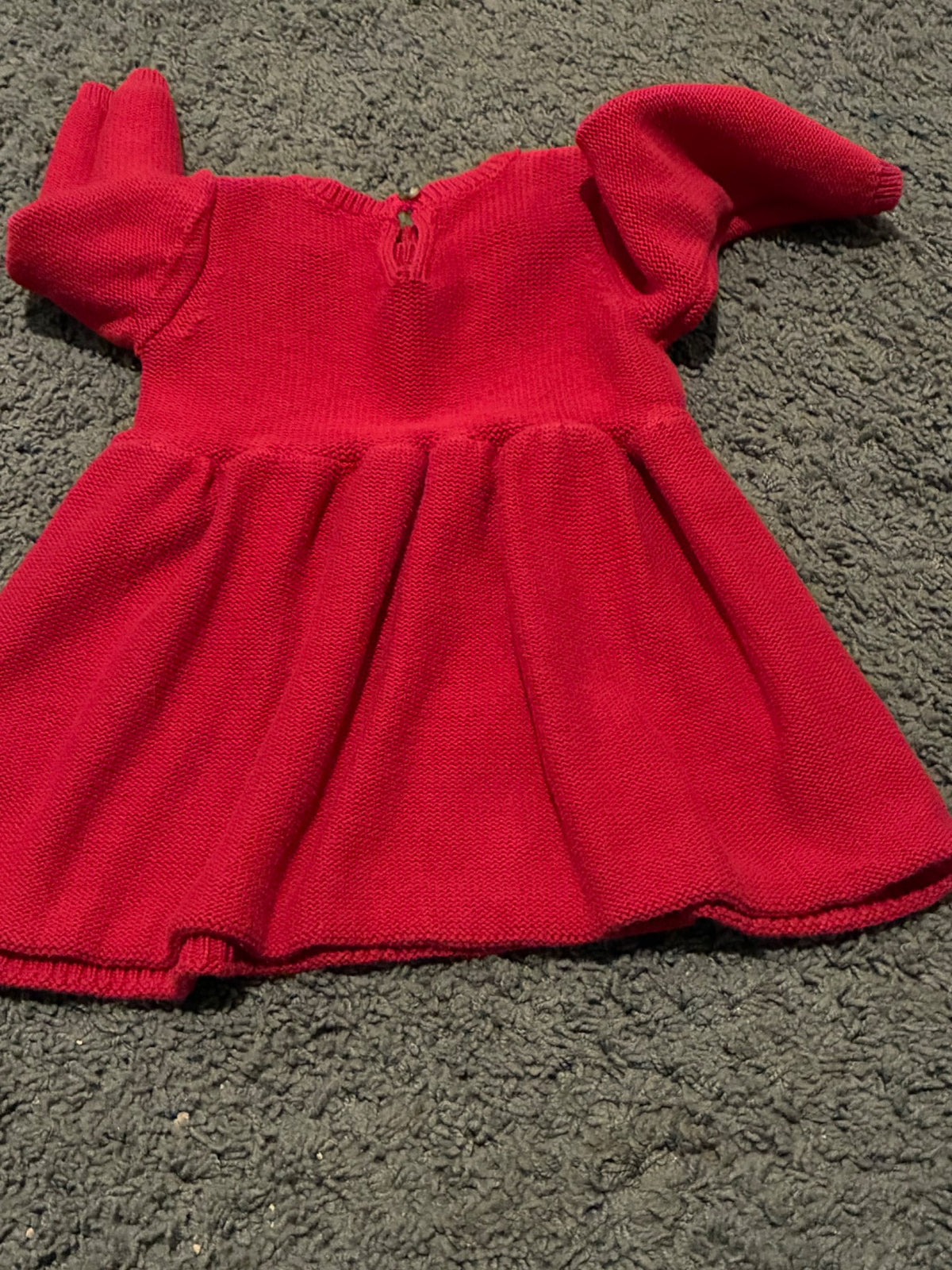 Girls 6-9mo th long sleeve knit dress , Kids 9 Month (6-9M)