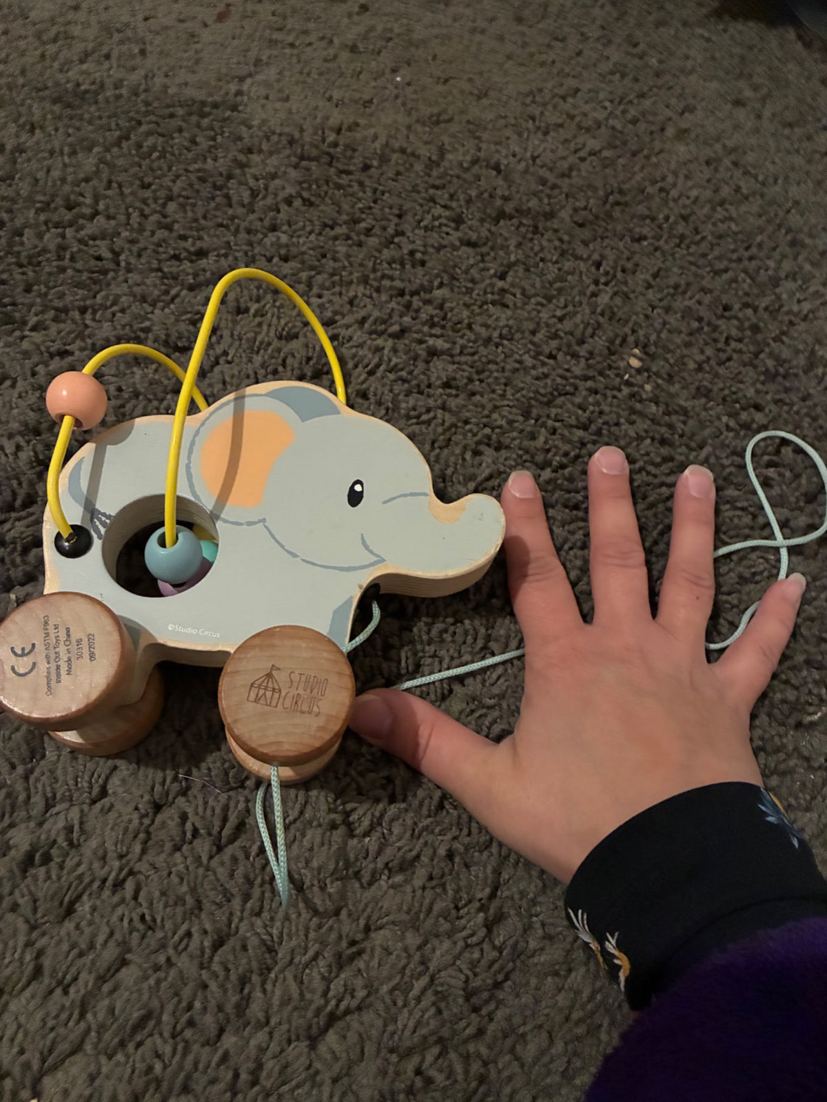 Small Wooden elephant toy