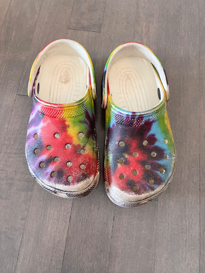 Rainbow Crocs, Shoes 1 (Kids:4-8yr)