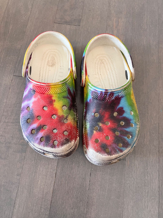Rainbow Crocs, Shoes 1 (Kids:4-8yr)