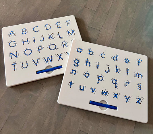 Magnetic letter practice boards