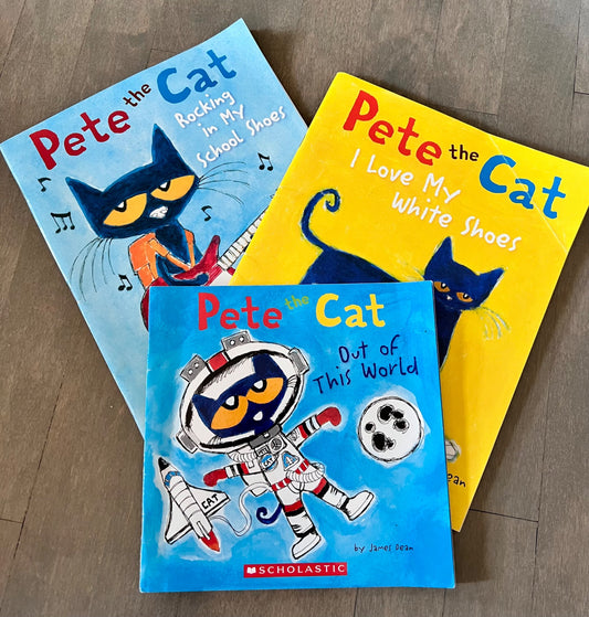 Pete The Cat 3 book bundle