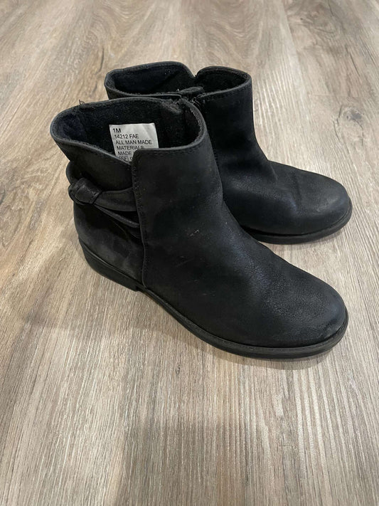 Black Ankle Boots Size 1, Shoes 1 (Kids:4-8yr)
