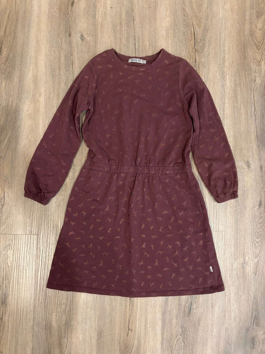 Wheat Cotton Eggplant Dress Size 7, Kids 7 & 8 (small)