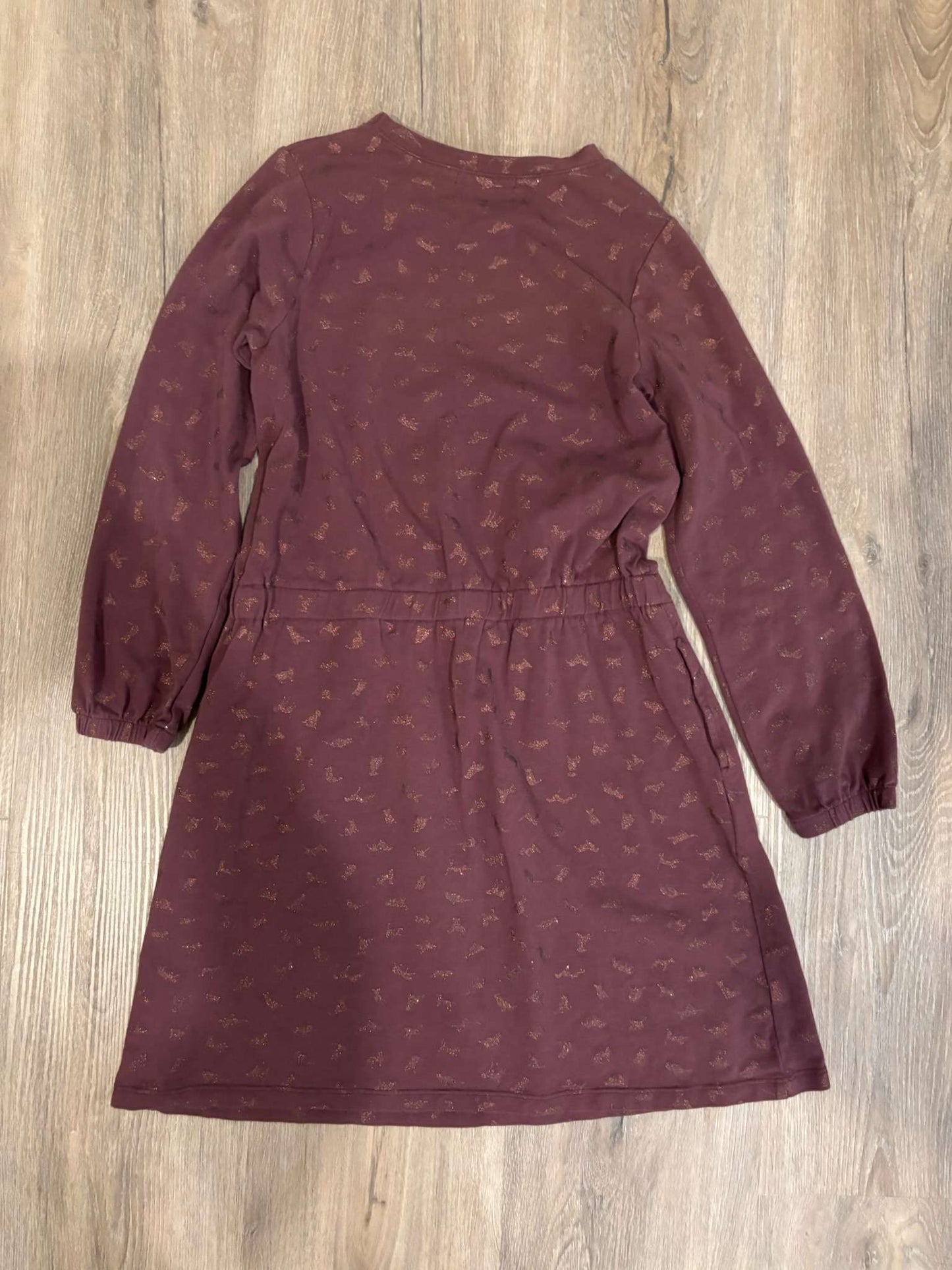 Wheat Cotton Eggplant Dress Size 7, Kids 7 & 8 (small)