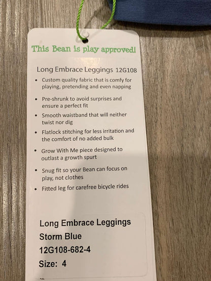 Peekaboo Beans Leggings Size 4 NWT, Kids 4/4T