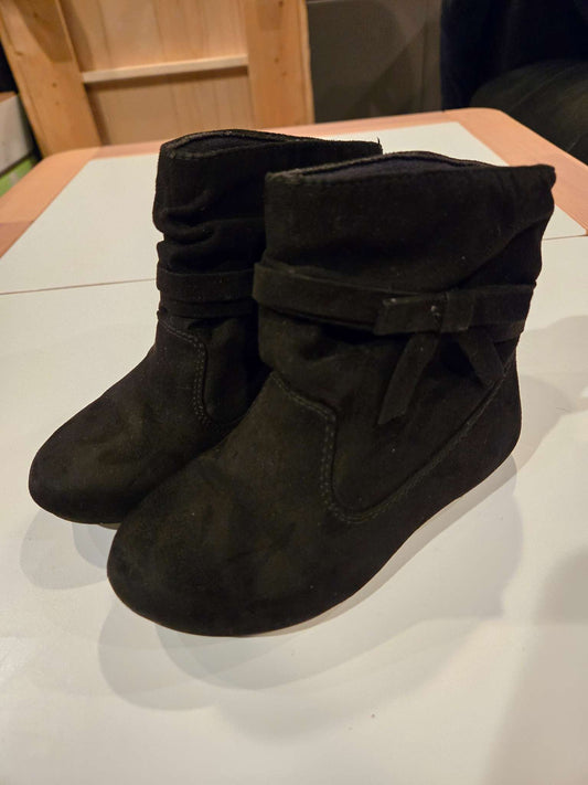 George Size 8 Black Booties, Shoes 8 (Toddler:2-4yr)