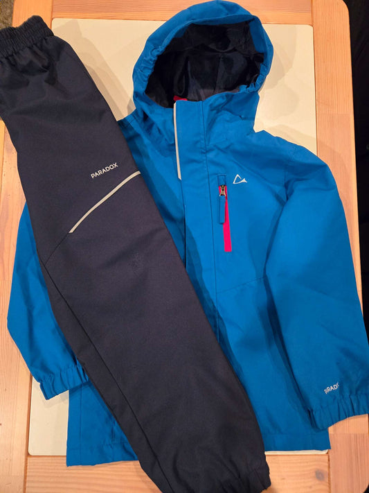 Paradox Size 6 Rainsuit - Blue 2 Piece, Kids 6/6X (extra small)